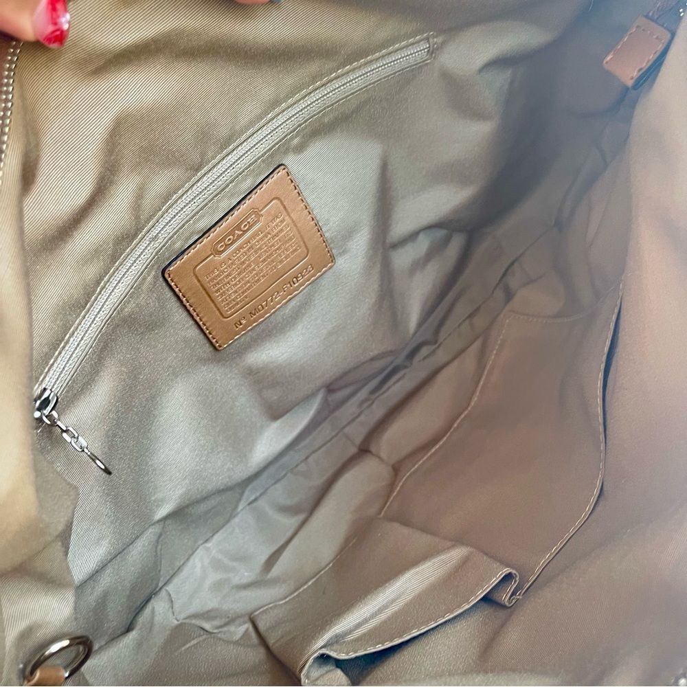 COACH Signature XL Soho Brown Tan Hobo Shoulder Bag Tote 10923 - Picture 12 of 12